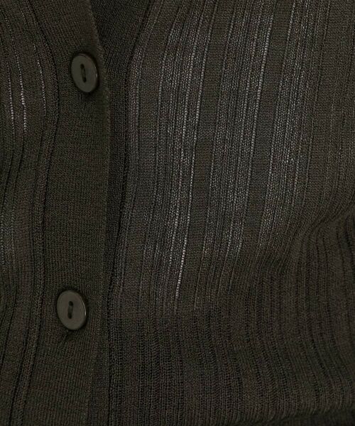 THE SHOP TK / ザ ショップ ティーケー カーディガン・ボレロ | ランダムリブカーディガン【洗濯機OK】 | 詳細7