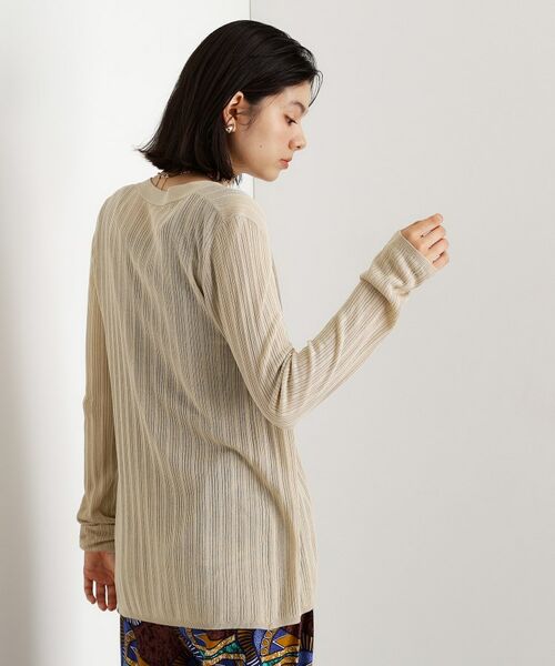 THE SHOP TK / ザ ショップ ティーケー カーディガン・ボレロ | ランダムリブカーディガン【洗濯機OK】 | 詳細9