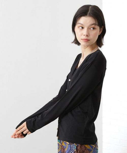 THE SHOP TK / ザ ショップ ティーケー カーディガン・ボレロ | シアーフライスVカーデ | 詳細10