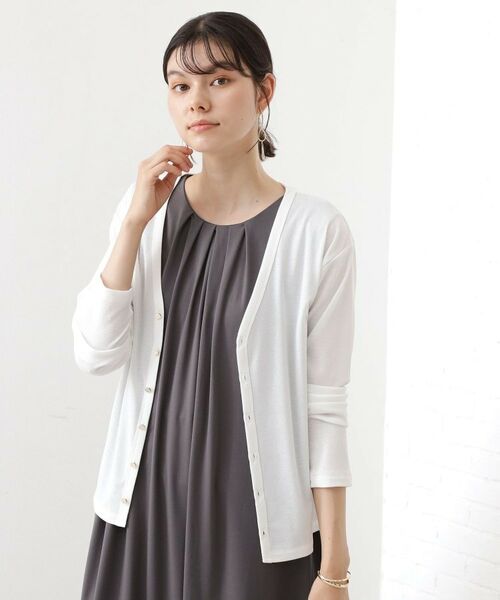 THE SHOP TK / ザ ショップ ティーケー カーディガン・ボレロ | シアーフライスVカーデ | 詳細2
