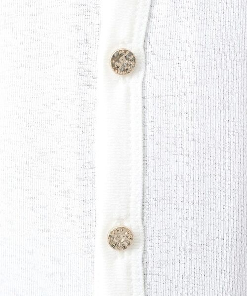 THE SHOP TK / ザ ショップ ティーケー カーディガン・ボレロ | シアーフライスVカーデ | 詳細4