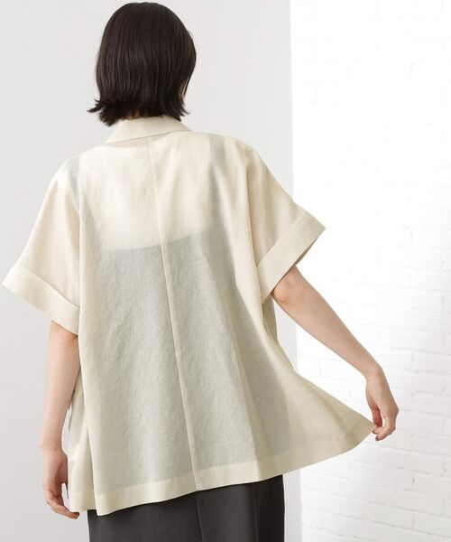 THE SHOP TK / ザ ショップ ティーケー テーラードジャケット | 半袖シアージャケット【洗える】 | 詳細2