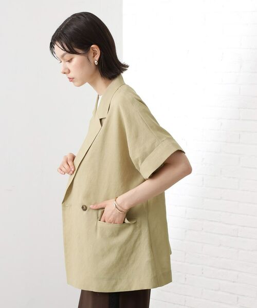 THE SHOP TK / ザ ショップ ティーケー テーラードジャケット | 半袖シアージャケット【洗える】 | 詳細9