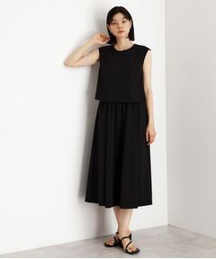 THE SHOP TK / ザ ショップ ティーケー ロング・マキシ丈ワンピース | ドッキングワンピース【接触冷感/撥水/UVカット/洗濯機OK】