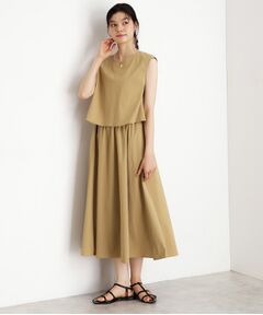 THE SHOP TK / ザ ショップ ティーケー ロング・マキシ丈ワンピース | ドッキングワンピース【接触冷感/撥水/UVカット/洗濯機OK】