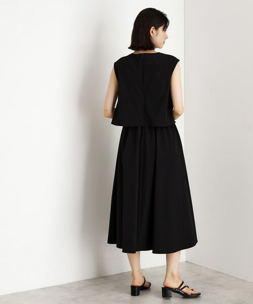 THE SHOP TK / ザ ショップ ティーケー ロング・マキシ丈ワンピース | ドッキングワンピース【接触冷感/撥水/UVカット/洗濯機OK】 | 詳細3