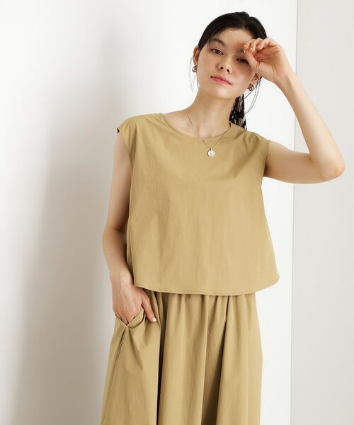 THE SHOP TK / ザ ショップ ティーケー ロング・マキシ丈ワンピース | ドッキングワンピース【接触冷感/撥水/UVカット/洗濯機OK】 | 詳細5