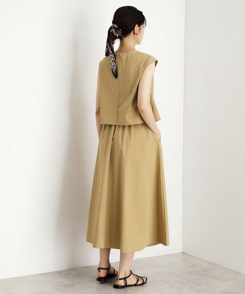 THE SHOP TK / ザ ショップ ティーケー ロング・マキシ丈ワンピース | ドッキングワンピース【接触冷感/撥水/UVカット/洗濯機OK】 | 詳細7