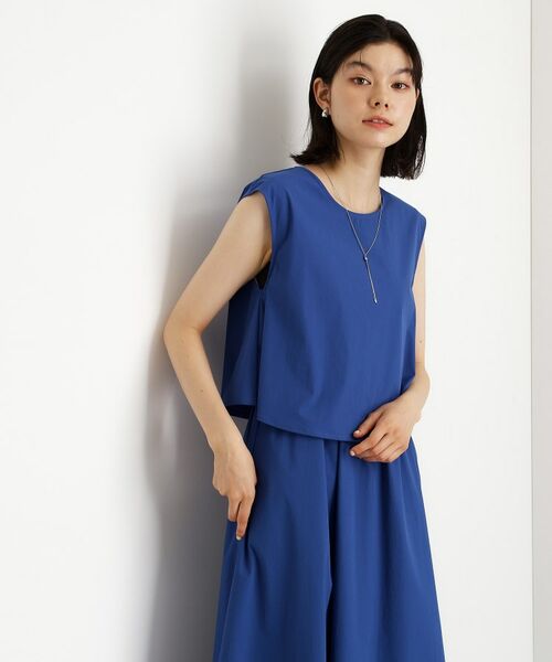 THE SHOP TK / ザ ショップ ティーケー ロング・マキシ丈ワンピース | ドッキングワンピース【接触冷感/撥水/UVカット/洗濯機OK】 | 詳細9