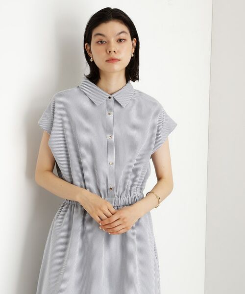 THE SHOP TK / ザ ショップ ティーケー ロング・マキシ丈ワンピース | サッカーワンピース【洗濯機OK/UVカット】 | 詳細9