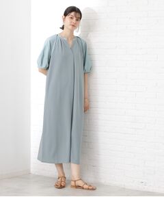 THE SHOP TK / ザ ショップ ティーケー ロング・マキシ丈ワンピース | 【WEB限定】ドッキングカットソーワンピース【洗える】