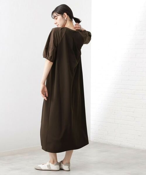 THE SHOP TK / ザ ショップ ティーケー ロング・マキシ丈ワンピース | 【WEB限定】ドッキングカットソーワンピース【洗える】 | 詳細10