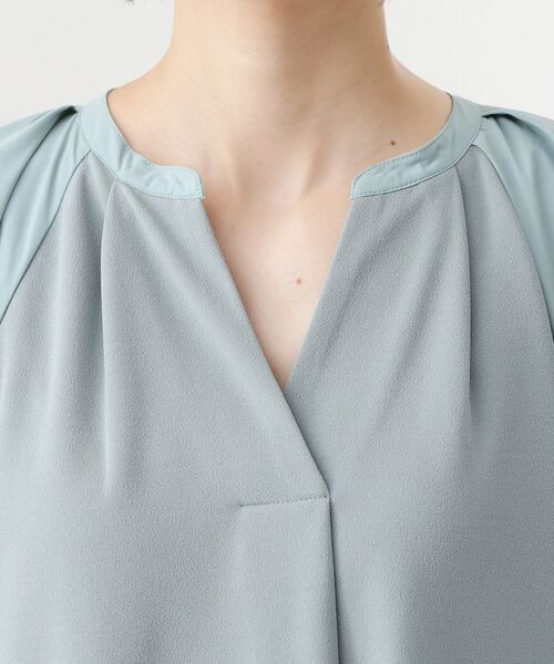 THE SHOP TK / ザ ショップ ティーケー ロング・マキシ丈ワンピース | 【WEB限定】ドッキングカットソーワンピース【洗える】 | 詳細15