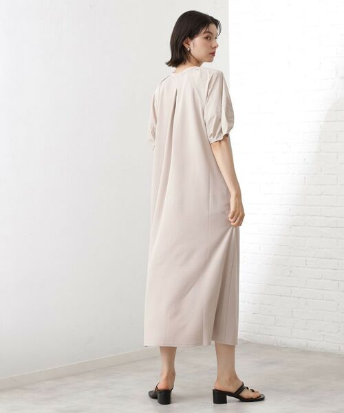 THE SHOP TK / ザ ショップ ティーケー ロング・マキシ丈ワンピース | 【WEB限定】ドッキングカットソーワンピース【洗える】 | 詳細2