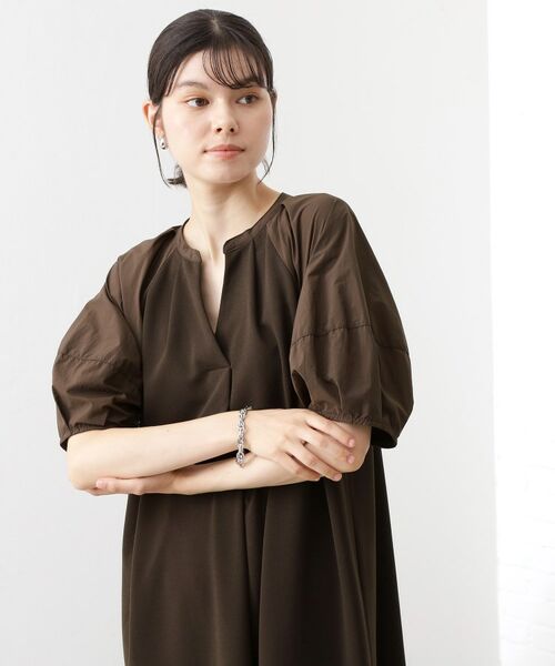 THE SHOP TK / ザ ショップ ティーケー ロング・マキシ丈ワンピース | 【WEB限定】ドッキングカットソーワンピース【洗える】 | 詳細8