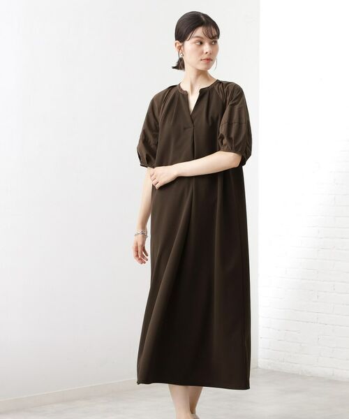 THE SHOP TK / ザ ショップ ティーケー ロング・マキシ丈ワンピース | 【WEB限定】ドッキングカットソーワンピース【洗える】 | 詳細9