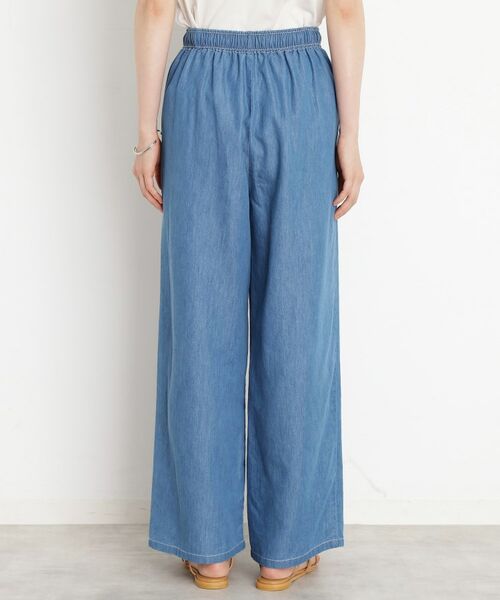 THE SHOP TK / ザ ショップ ティーケー パンツ | デニムイージーワイドパンツ【洗える】 | 詳細10