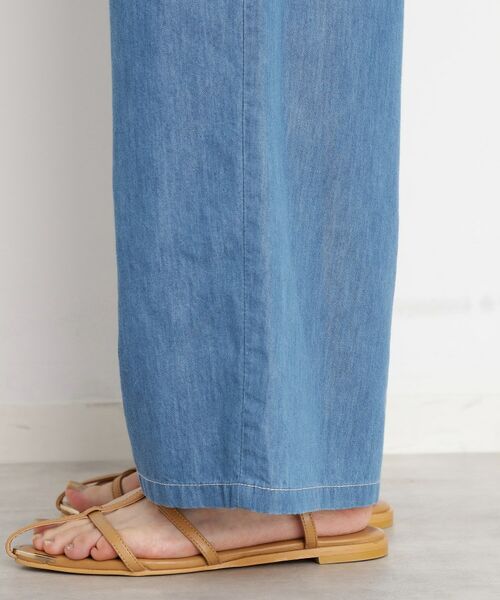 THE SHOP TK / ザ ショップ ティーケー パンツ | デニムイージーワイドパンツ【洗える】 | 詳細14