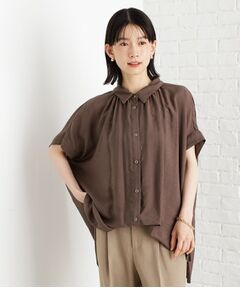 THE SHOP TK / ザ ショップ ティーケー シャツ・ブラウス | ギャザーボリュームシャツ【洗濯機OK】