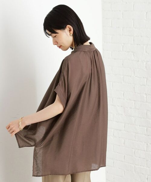 THE SHOP TK / ザ ショップ ティーケー シャツ・ブラウス | ギャザーボリュームシャツ【洗濯機OK】 | 詳細12