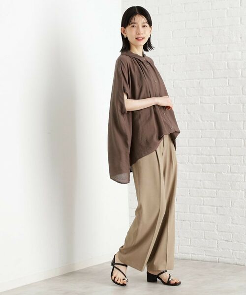 THE SHOP TK / ザ ショップ ティーケー シャツ・ブラウス | ギャザーボリュームシャツ【洗濯機OK】 | 詳細13