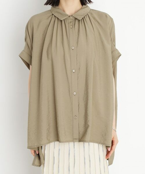 THE SHOP TK / ザ ショップ ティーケー シャツ・ブラウス | ギャザーボリュームシャツ【洗濯機OK】 | 詳細16