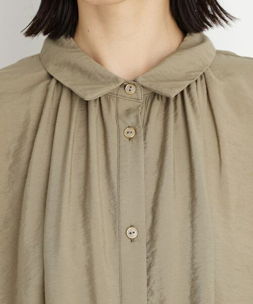 THE SHOP TK / ザ ショップ ティーケー シャツ・ブラウス | ギャザーボリュームシャツ【洗濯機OK】 | 詳細19