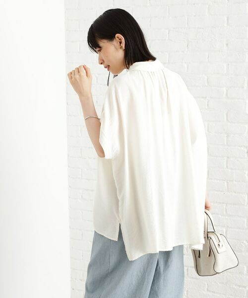 THE SHOP TK / ザ ショップ ティーケー シャツ・ブラウス | ギャザーボリュームシャツ【洗濯機OK】 | 詳細2