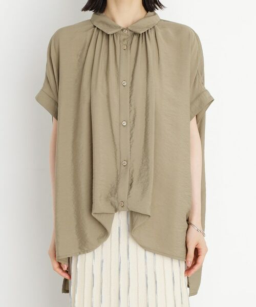 THE SHOP TK / ザ ショップ ティーケー シャツ・ブラウス | ギャザーボリュームシャツ【洗濯機OK】 | 詳細24