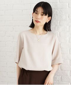 THE SHOP TK / ザ ショップ ティーケー シャツ・ブラウス | 【秋色入荷】麻調メッシュブラウス【二の腕カバー/洗える】