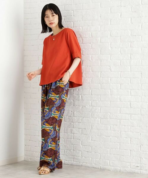 THE SHOP TK / ザ ショップ ティーケー シャツ・ブラウス | 【秋色入荷】麻調メッシュブラウス【二の腕カバー/洗える】 | 詳細16