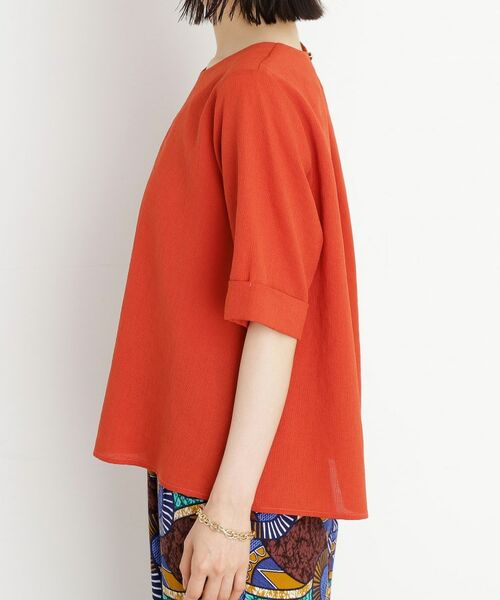 THE SHOP TK / ザ ショップ ティーケー シャツ・ブラウス | 【秋色入荷】麻調メッシュブラウス【二の腕カバー/洗える】 | 詳細19