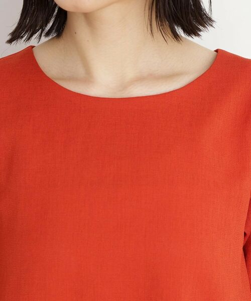 THE SHOP TK / ザ ショップ ティーケー シャツ・ブラウス | 【秋色入荷】麻調メッシュブラウス【二の腕カバー/洗える】 | 詳細21