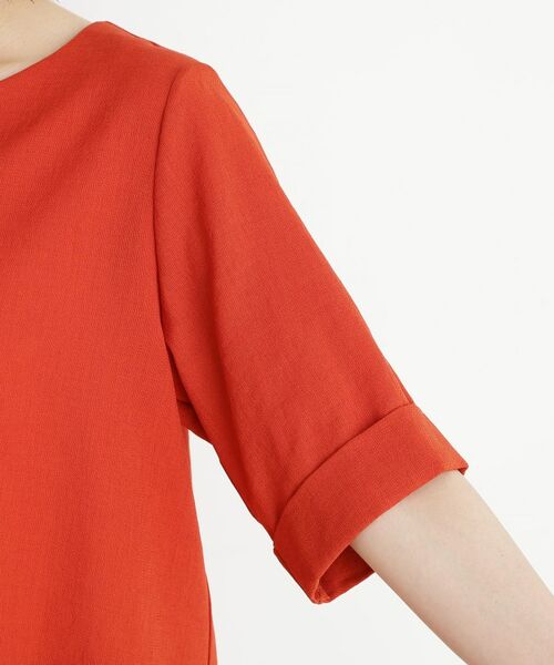 THE SHOP TK / ザ ショップ ティーケー シャツ・ブラウス | 【秋色入荷】麻調メッシュブラウス【二の腕カバー/洗える】 | 詳細23