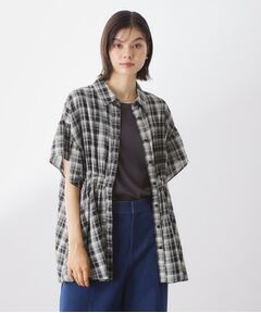 THE SHOP TK / ザ ショップ ティーケー シャツ・ブラウス | チェック柄チュニックブラウス