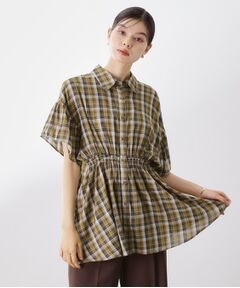 THE SHOP TK / ザ ショップ ティーケー シャツ・ブラウス | チェック柄チュニックブラウス