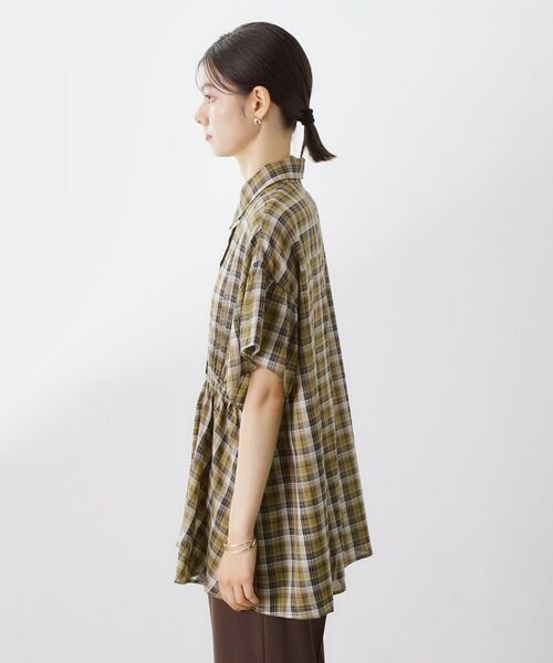 THE SHOP TK / ザ ショップ ティーケー シャツ・ブラウス | チェック柄チュニックブラウス | 詳細10