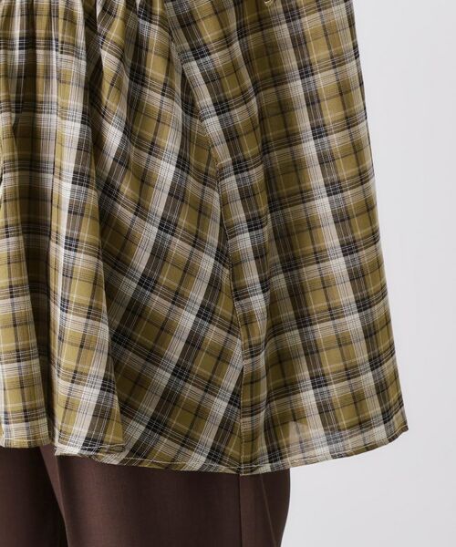 THE SHOP TK / ザ ショップ ティーケー シャツ・ブラウス | チェック柄チュニックブラウス | 詳細14