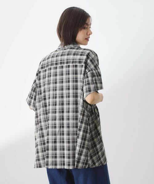 THE SHOP TK / ザ ショップ ティーケー シャツ・ブラウス | チェック柄チュニックブラウス | 詳細2