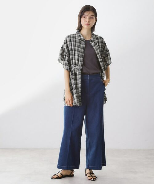 THE SHOP TK / ザ ショップ ティーケー シャツ・ブラウス | チェック柄チュニックブラウス | 詳細3