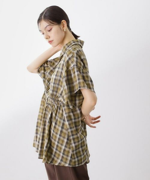 THE SHOP TK / ザ ショップ ティーケー シャツ・ブラウス | チェック柄チュニックブラウス | 詳細6
