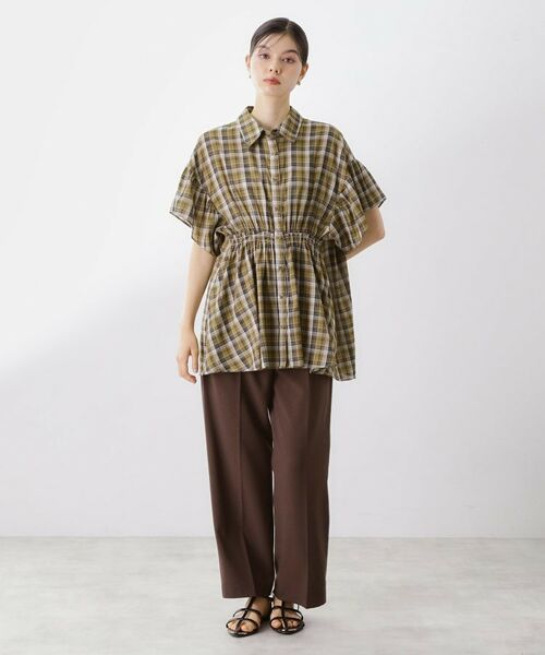 THE SHOP TK / ザ ショップ ティーケー シャツ・ブラウス | チェック柄チュニックブラウス | 詳細7