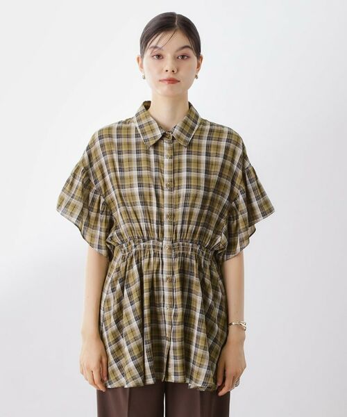 THE SHOP TK / ザ ショップ ティーケー シャツ・ブラウス | チェック柄チュニックブラウス | 詳細9