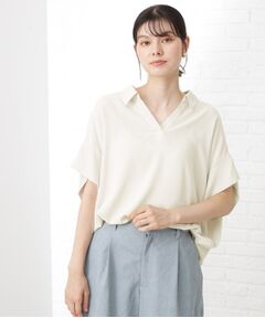 THE SHOP TK / ザ ショップ ティーケー シャツ・ブラウス | 【インしなくても決まる】スキッパーシャツ/接触冷感/防シワ/速乾