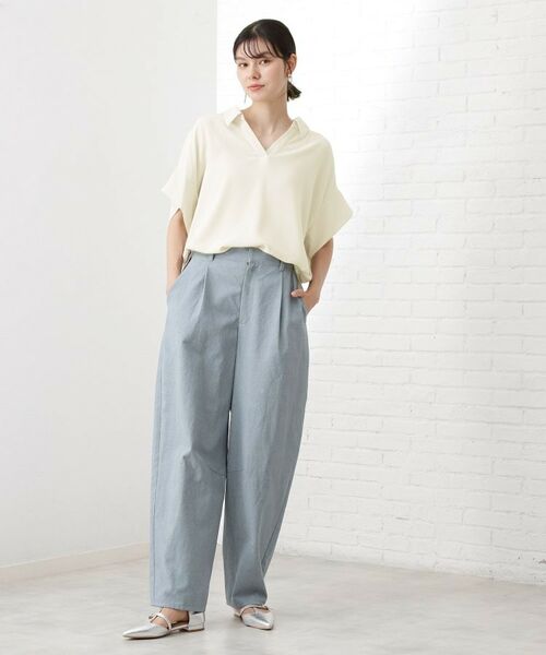 THE SHOP TK / ザ ショップ ティーケー シャツ・ブラウス | 【インしなくても決まる】スキッパーシャツ/接触冷感/防シワ/速乾 | 詳細11