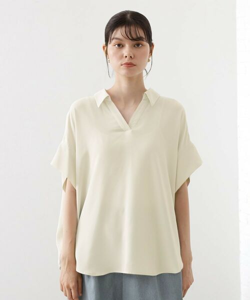 THE SHOP TK / ザ ショップ ティーケー シャツ・ブラウス | 【インしなくても決まる】スキッパーシャツ/接触冷感/防シワ/速乾 | 詳細13