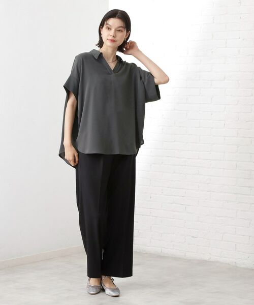 THE SHOP TK / ザ ショップ ティーケー シャツ・ブラウス | 【インしなくても決まる】スキッパーシャツ/接触冷感/防シワ/速乾 | 詳細3