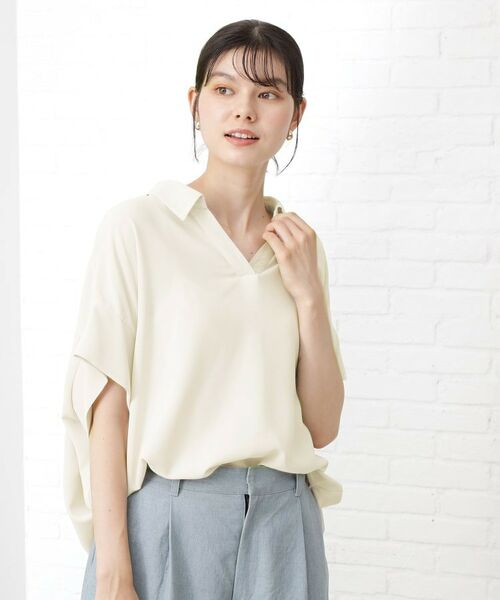 THE SHOP TK / ザ ショップ ティーケー シャツ・ブラウス | 【インしなくても決まる】スキッパーシャツ/接触冷感/防シワ/速乾 | 詳細9