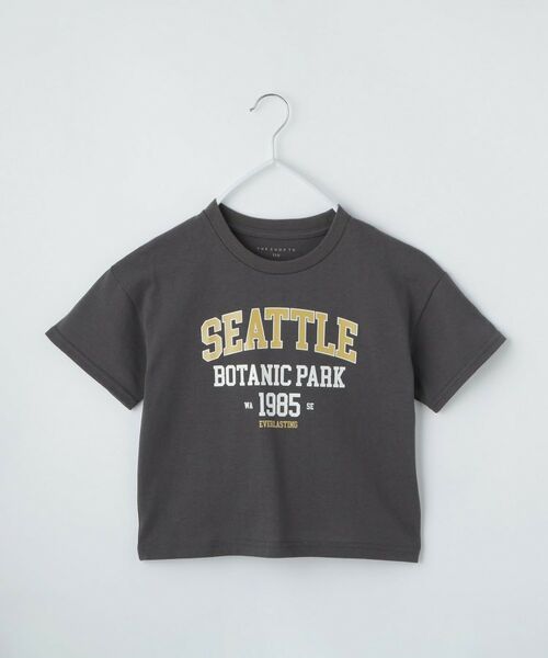 THE SHOP TK / ザ ショップ ティーケー Tシャツ | 【110-160】カレッジTシャツ/パパとおそろい(スミクロ(018))