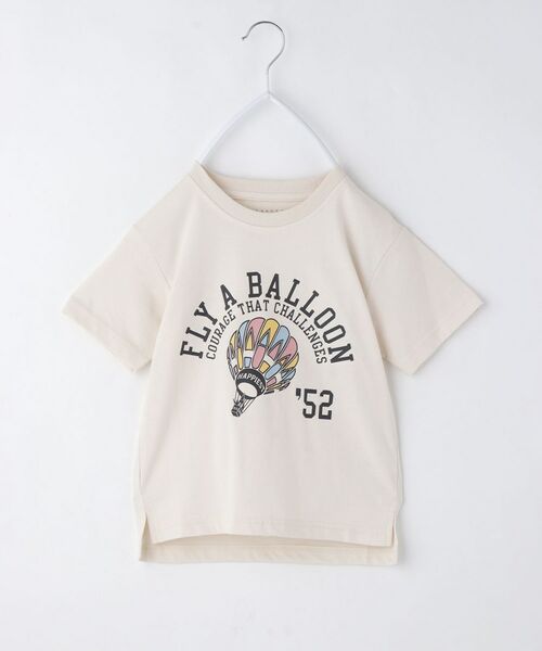 THE SHOP TK / ザ ショップ ティーケー Tシャツ | 【110-160/6色展開】コットン半袖Tシャツ/洗濯機OK(ライトベージュ(451))